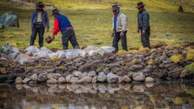 Siembra del agua reverdece a comunidades de las alturas andinas en Perú