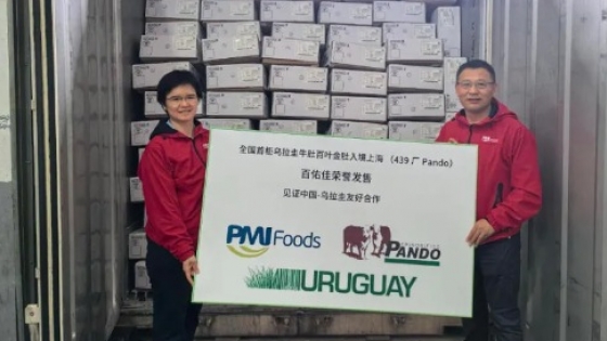 Uruguay marca un hito con primer envío de mondongos a China