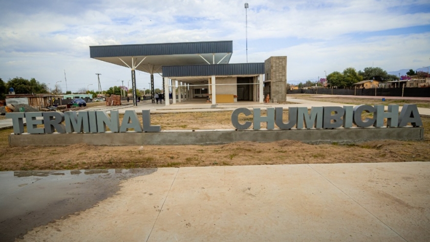 La nueva Terminal de Chumbicha con un importante avance de obra