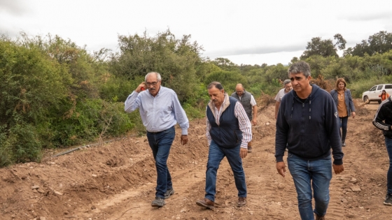 Ricardo Quintela supervisó obras hídricas clave en Chamical para prevenir futuras emergencias climáticas