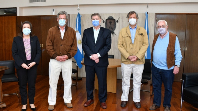Ziliotto recibió al presidente de la Sociedad Rural Argentina