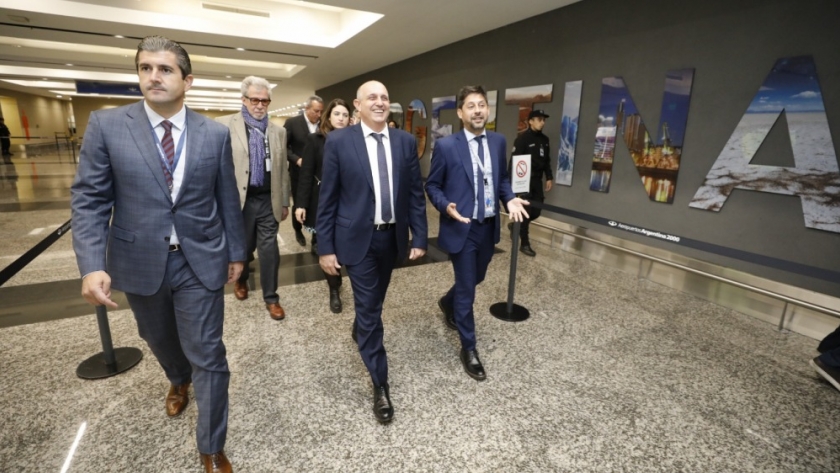 Guerrera recorrió las obras de modernización de la Terminal Internacional de Aeroparque