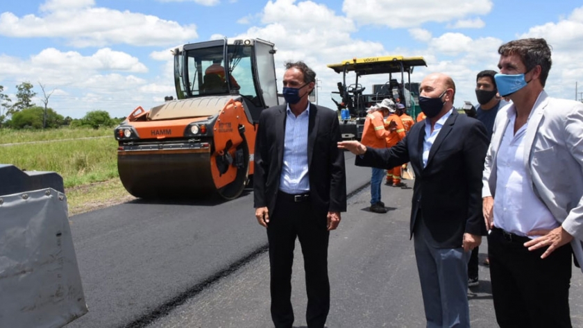 Recorrida por obra de autovía sobre ruta nacional N°11
