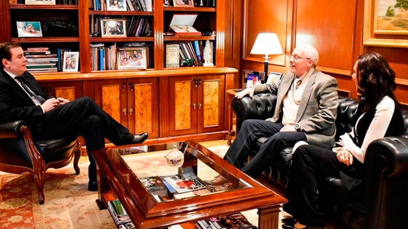 Zamora se reunió con el director del Centro Científico Tecnológico del CONICET