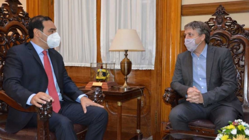 Valdés recibió a autoridades nacionales del MID y hablaron de la provincia y el país