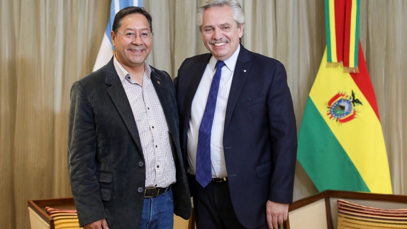 El presidente Alberto Fernández se reunió en Bogotá con su par de Bolivia, Luis Arce