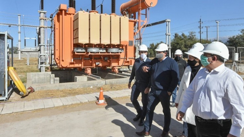 Raúl visitó instalaciones de la obra de Ampliación de Transporte de Energía