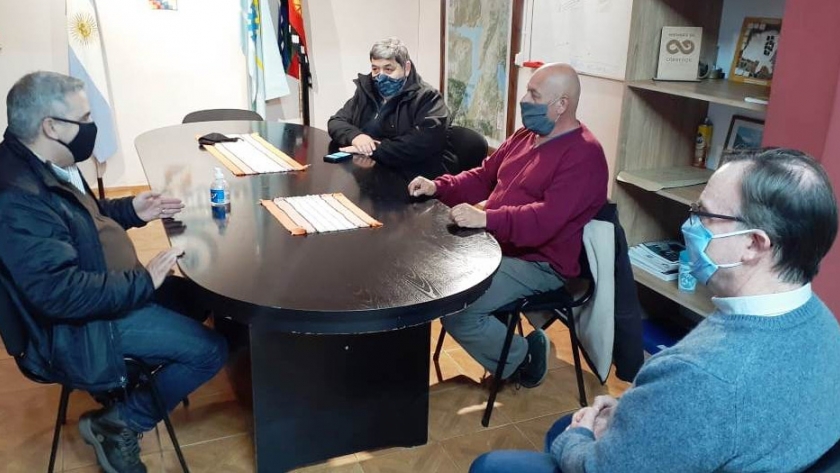 Touriñan se reunió con los intendentes de El Hoyo y Lago Puelo