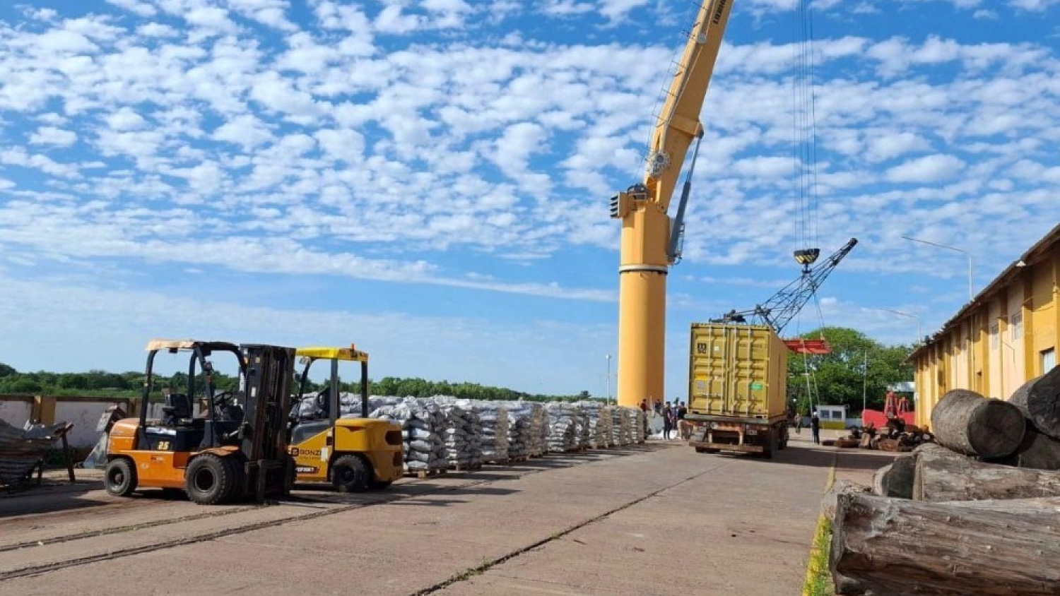 Puerto de Barranqueras: exportó carbón vegetal a EE.UU.