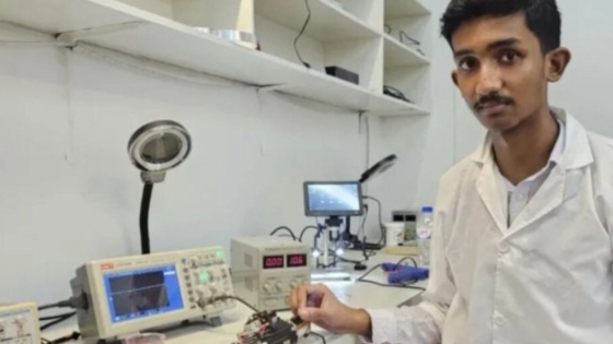 Tiene 17 años y creó un purificador de agua con residuos electrónicos