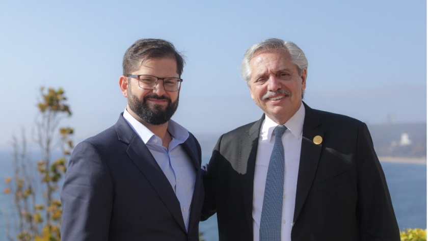 El Presidente invitó a Boric a visitar la Argentina en abril