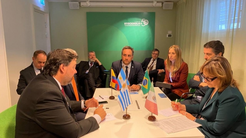 Estocolmo+50: Argentina encabezó una reunión con representantes de Ambiente del Mercosur y de la región