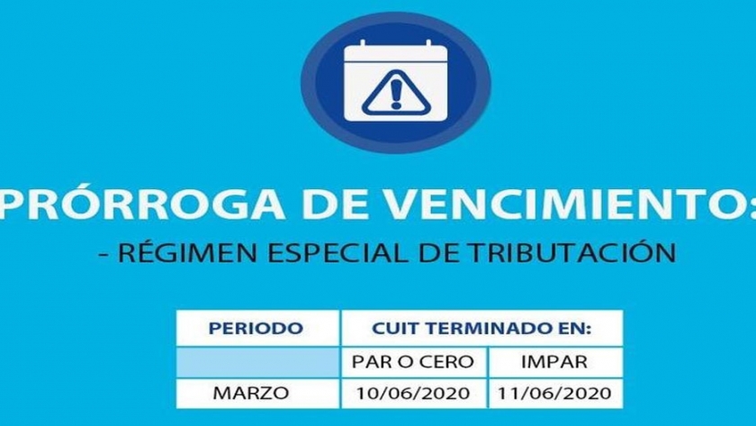 Provincia prorroga vencimientos de declaraciones y pagos de tributos