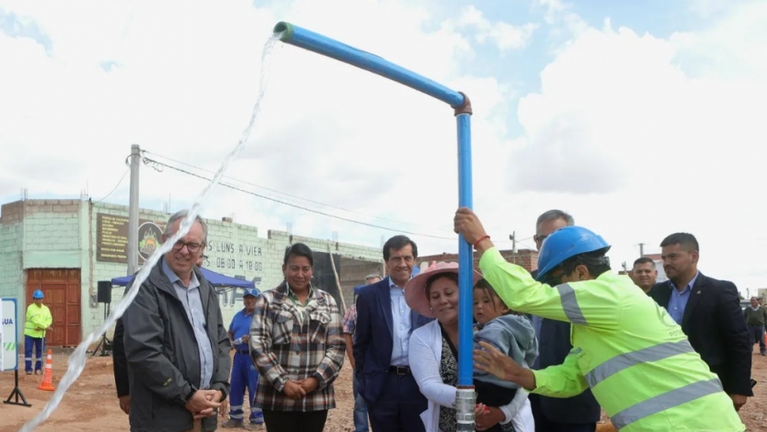 Sadir dejó en funcionamiento una red de agua potable en Humahuaca