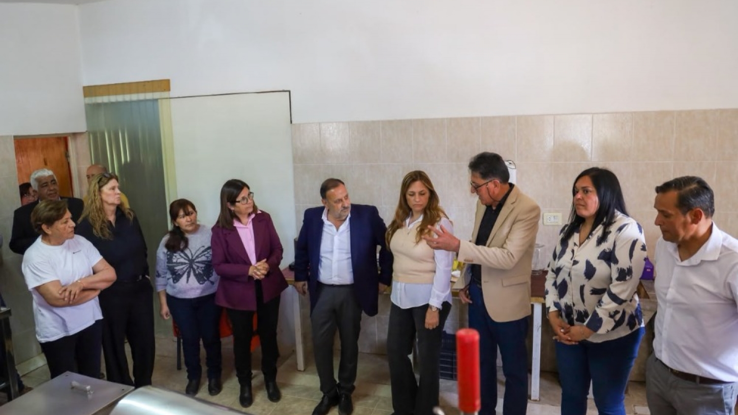 Quintela visitó la cooperativa La Sauceña