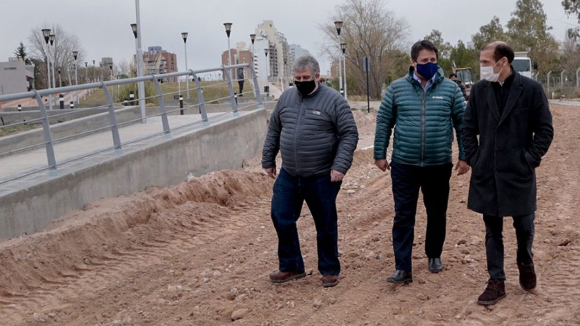 Gutiérrez recorrió las obras que se ejecutan en el Parque del Este