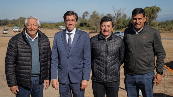 Carlos Sadir supervisó el avance de las obras de ampliación en la Ruta Nacional Nº 34