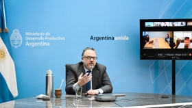 Kulfas participó de la presentación del primer sistema de Teleoperación Remota en Argentina de Newmont Cerro Negro
