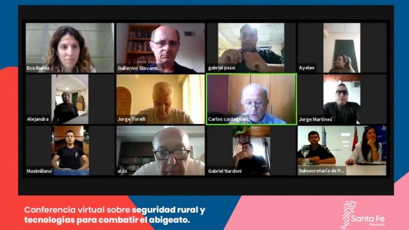 La Provincia realizó una conferencia virtual sobre seguridad rural