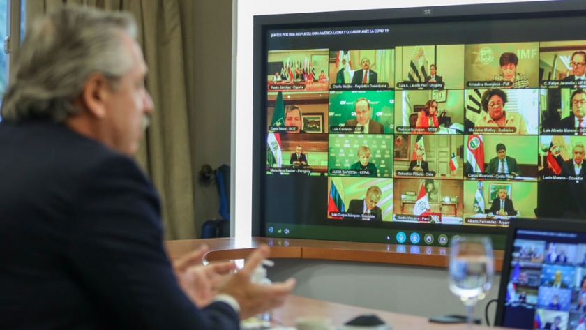 El Presidente llamó a la acción conjunta para hacer frente a la crisis desatada por la pandemia