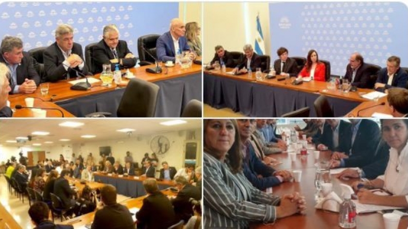 La Mesa de Enlace visitó el Congreso y se reunió con interbloques parlamentarios