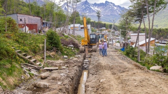 Avanzan las obras que abastecerán de agua potable a barrios del Valle de Andorra en Ushuaia