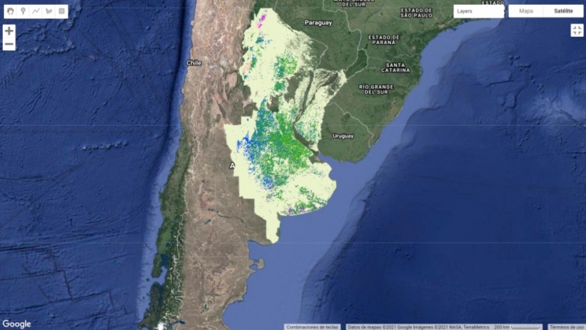 Presentan el tercer mapa nacional de cultivos extensivos