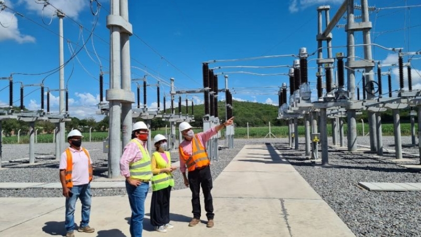 Inspeccionaron la obra de la Estación Transformadora San Agustín