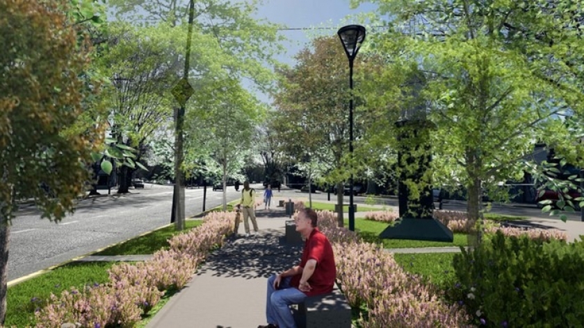 Comenzaron los trabajos para transformar la calle Emilio Castro en un lugar más verde, sustentable y seguro