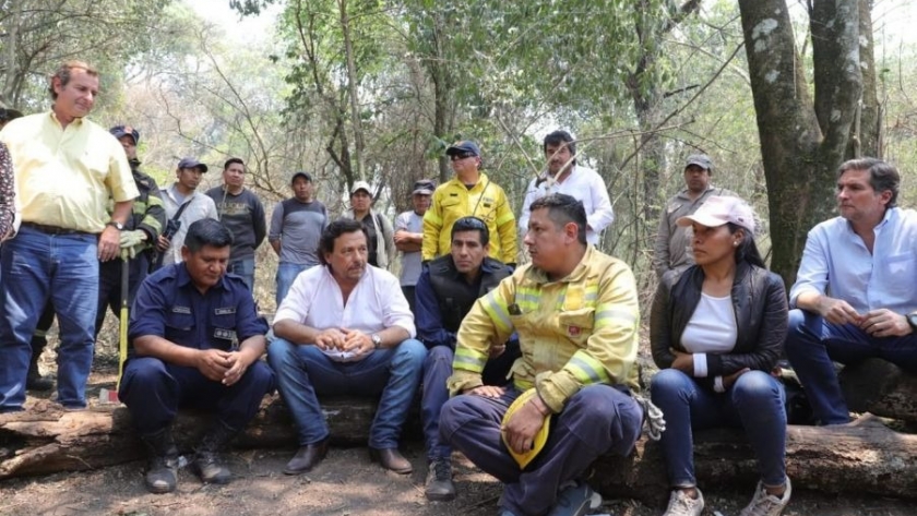 El Gobernador destacó el trabajo coordinado que se realizó en Chicoana para controlar los incendios