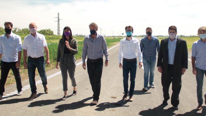 Simone y Katopodis recorrieron obras en Pergamino y Colón