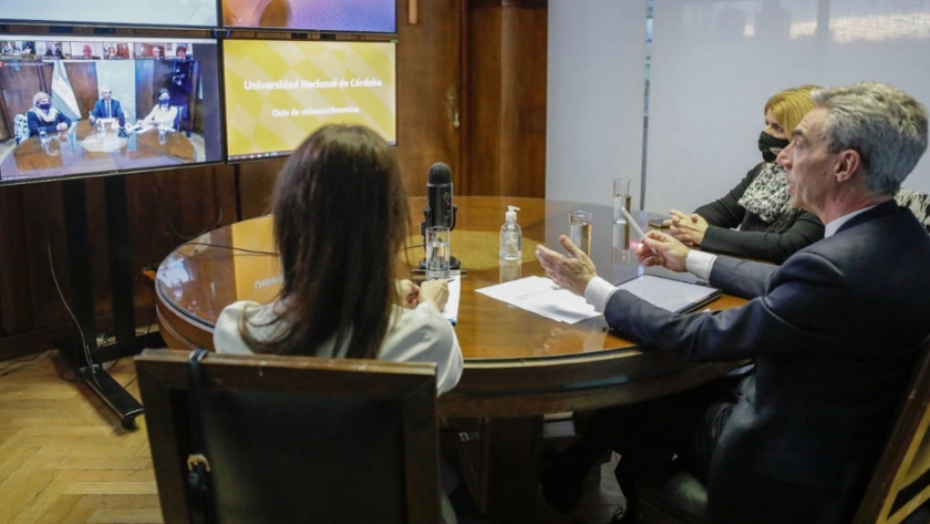 Meoni con la Universidad Nacional de Córdoba: "Seguramente Córdoba sea el motor de despegue en el inicio de operaciones de la actividad aerocomercial"