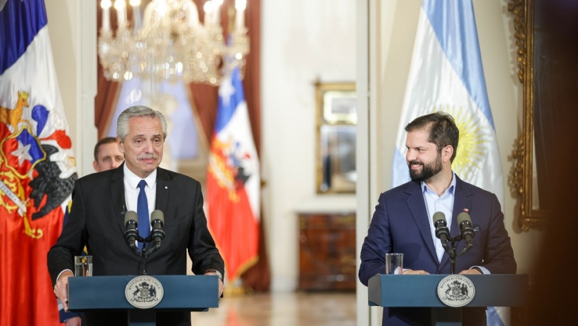 Los presidentes Alberto Fernández y Gabriel Boric reafirmaron la importancia de la relación estratégica entre Argentina y Chile