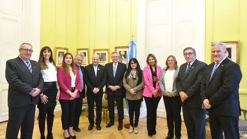 El Presidente recibió a los representantes del Parlamento Patagónico