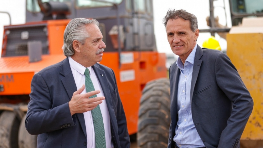 El presidente recorrió las obras de transformación en autopista de la Ruta Nacional N°3