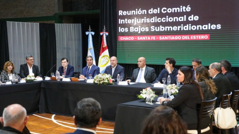 Perotti encabezó en Tostado una nueva reunión del Comité Interjurisdiccional de los Bajos Submeridionales