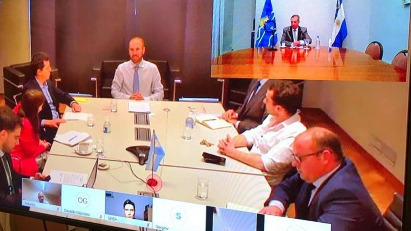 Antonena participó en una videoconferencia con los ministros Guzmán y De Pedro