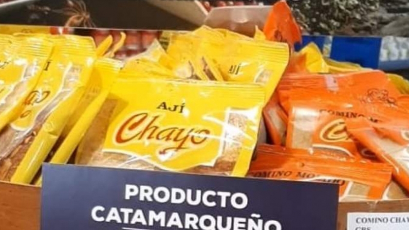 Con la leyenda "Producto catamarqueño", mercadería local en las góndolas de principales supermercados