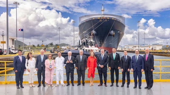Presidentes latinoamericanos visitan las nuevas esclusas del Canal de Panamá en el marco del Foro CAF 2026
