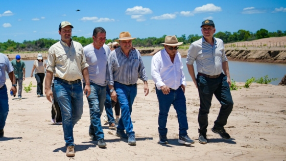 Solís recorrió obras hídricas en el oeste y afirmó que Formosa sostiene la asistencia ante las crecidas del Pilcomayo