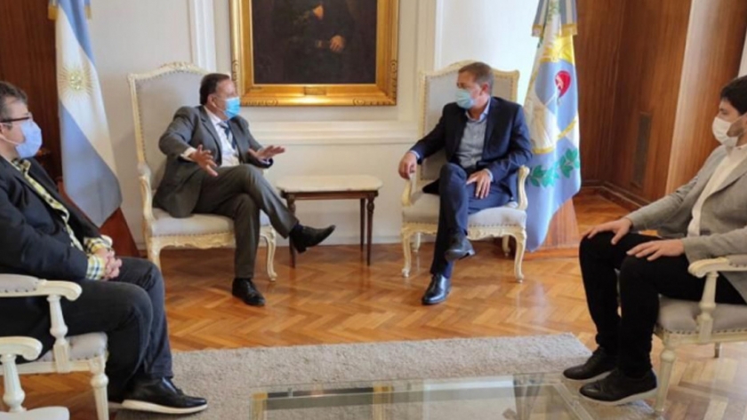 Quintela se reunió con el gobernador Suárez de Mendoza