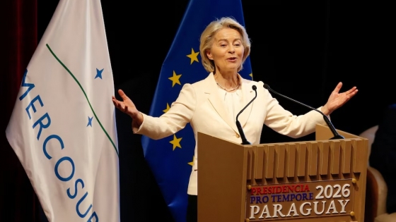 Von der Leyen defendió el acuerdo Mercosur-UE y aseguró que impulsará empleo y crecimiento en ambos bloques
