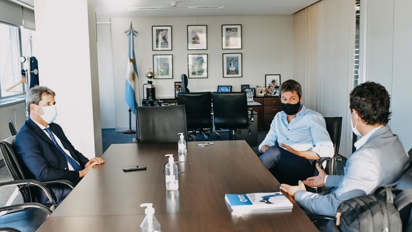 Uñac se reunió con los ministros Kulfas y Lammens