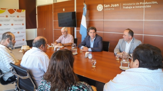 Encuentro con las nuevas autoridades de la Federación de Viñateros