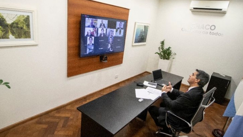 Capitanich participó de la videoconferencia sobre "Corredores bioceánicos sudamericanos" junto a parlamentarios del Mercosur