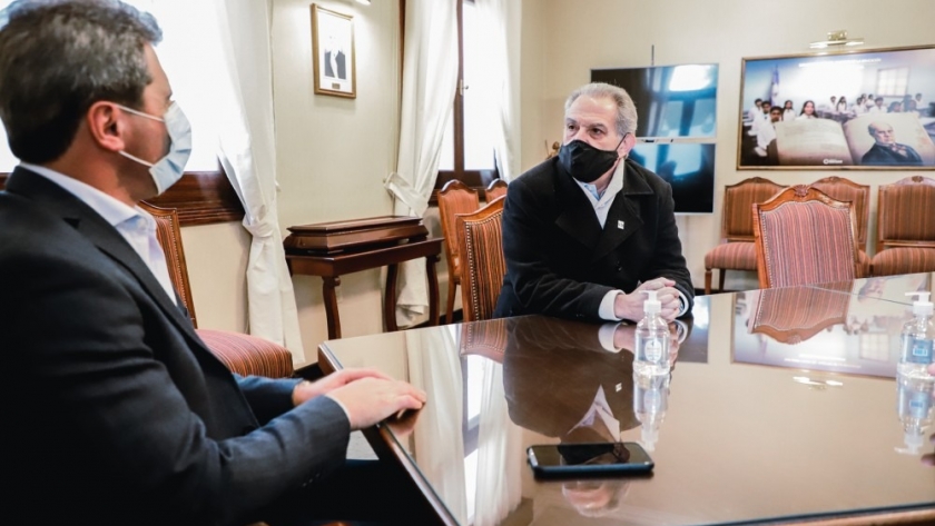 Sergio Uñac recibió a Hugo Goransky, miembro de la Comisión Nacional de la Unión Industrial Argentina