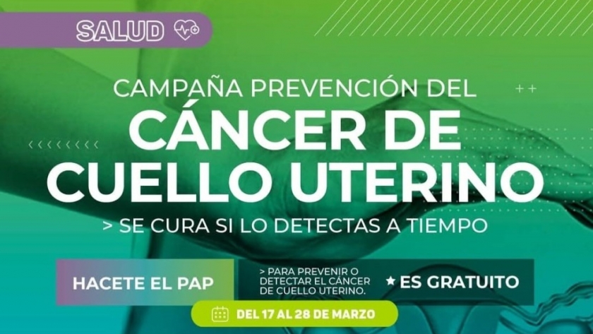 Campaña gratuita de prevención del cáncer de cuello uterino en Rojas