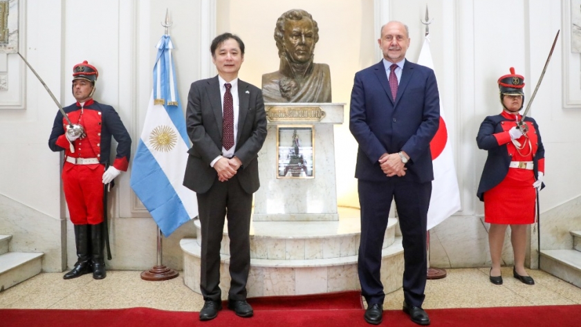 Perotti recibió al embajador de Japón en la Argentina Hiroshi Yamahuchi