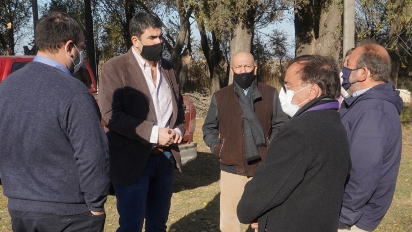Funcionarios provinciales en Larroudé y Puesto Caminero Fortín Pampa