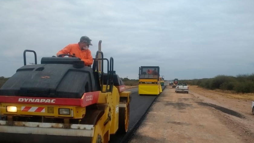Reiniciaron la repavimentación de Ruta Nacional 60